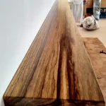 floating shelves african walnut 40 mm